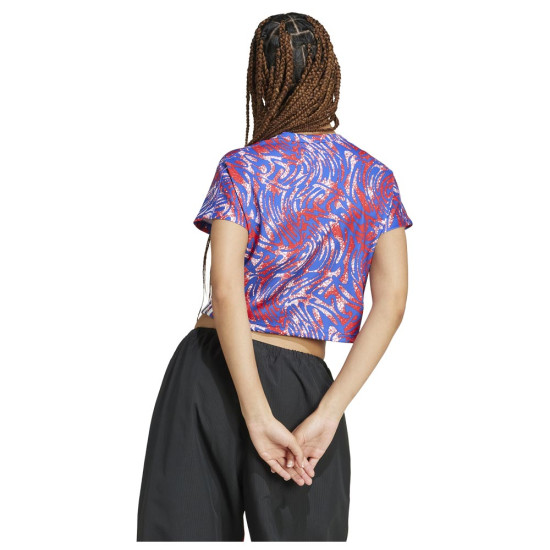 Adidas Γυναικεία κοντομάνικη μπλούζα Express Crop Tee